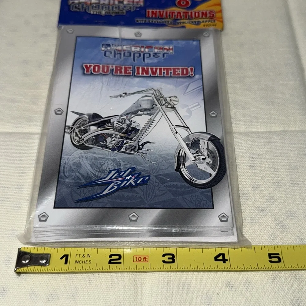 American Chopper Party Invitations Lot of Two Each Package Has 8 Cards Biker